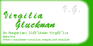 virgilia gluckman business card